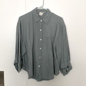100% linen deiji studios top